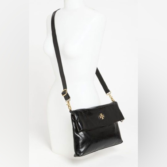 Tory Burch Bags Tory Burch Dena Foldover Messenger Leather Bag